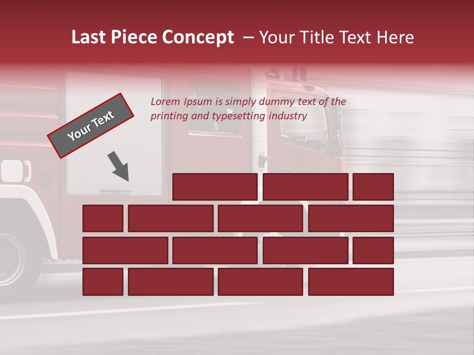 Outside Fire Danger PowerPoint Template