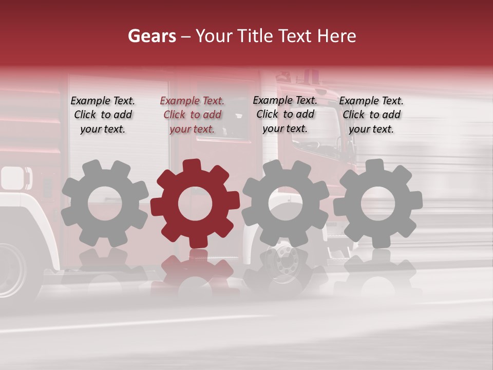 Outside Fire Danger PowerPoint Template