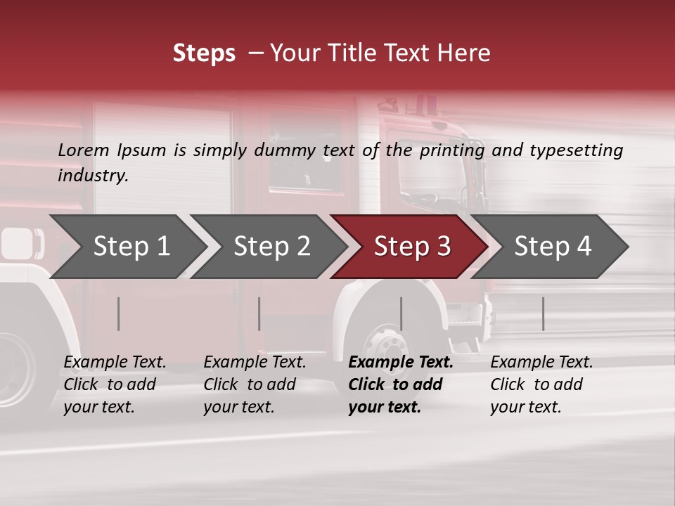 Outside Fire Danger PowerPoint Template