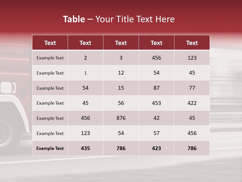 Outside Fire Danger PowerPoint Template