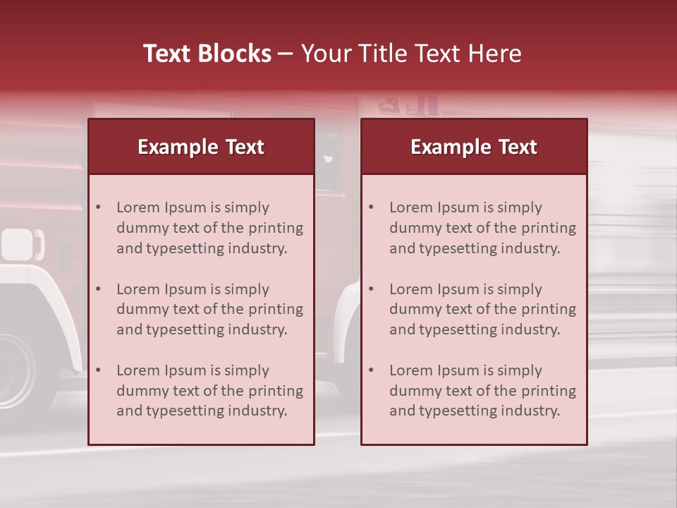 Outside Fire Danger PowerPoint Template