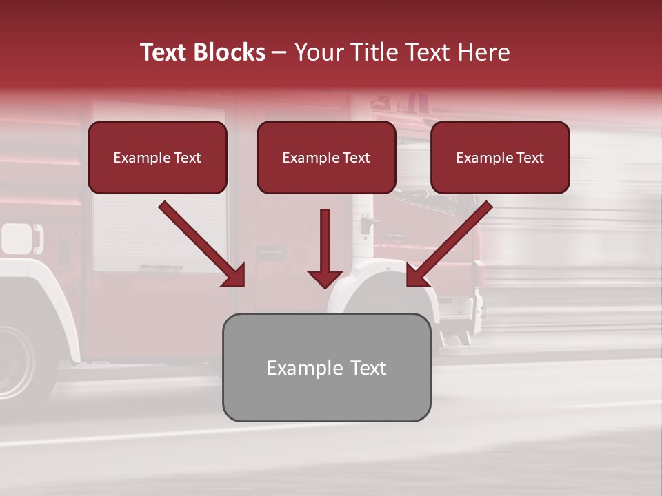 Outside Fire Danger PowerPoint Template