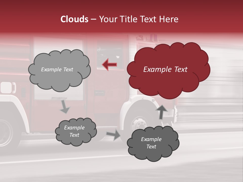 Outside Fire Danger PowerPoint Template