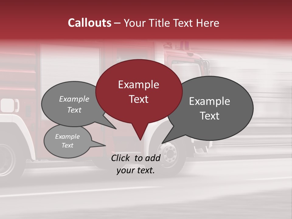 Outside Fire Danger PowerPoint Template
