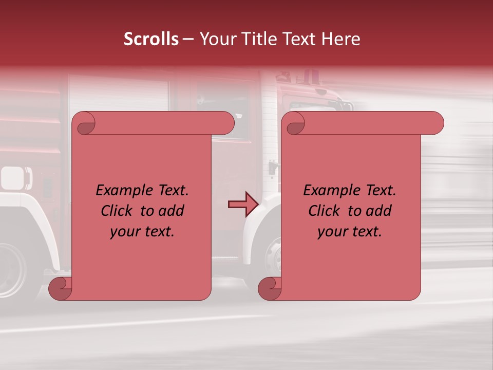 Outside Fire Danger PowerPoint Template