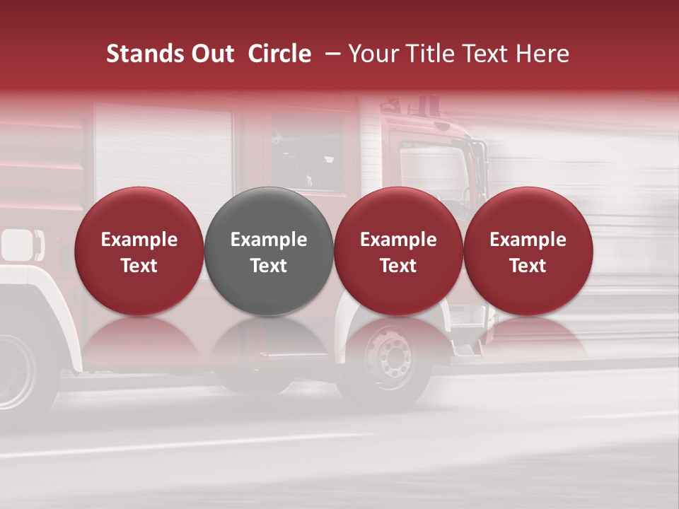 Outside Fire Danger PowerPoint Template