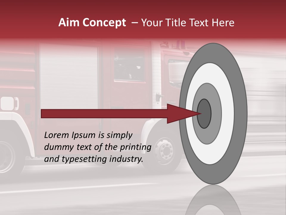 Outside Fire Danger PowerPoint Template