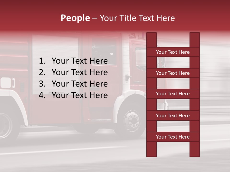 Outside Fire Danger PowerPoint Template