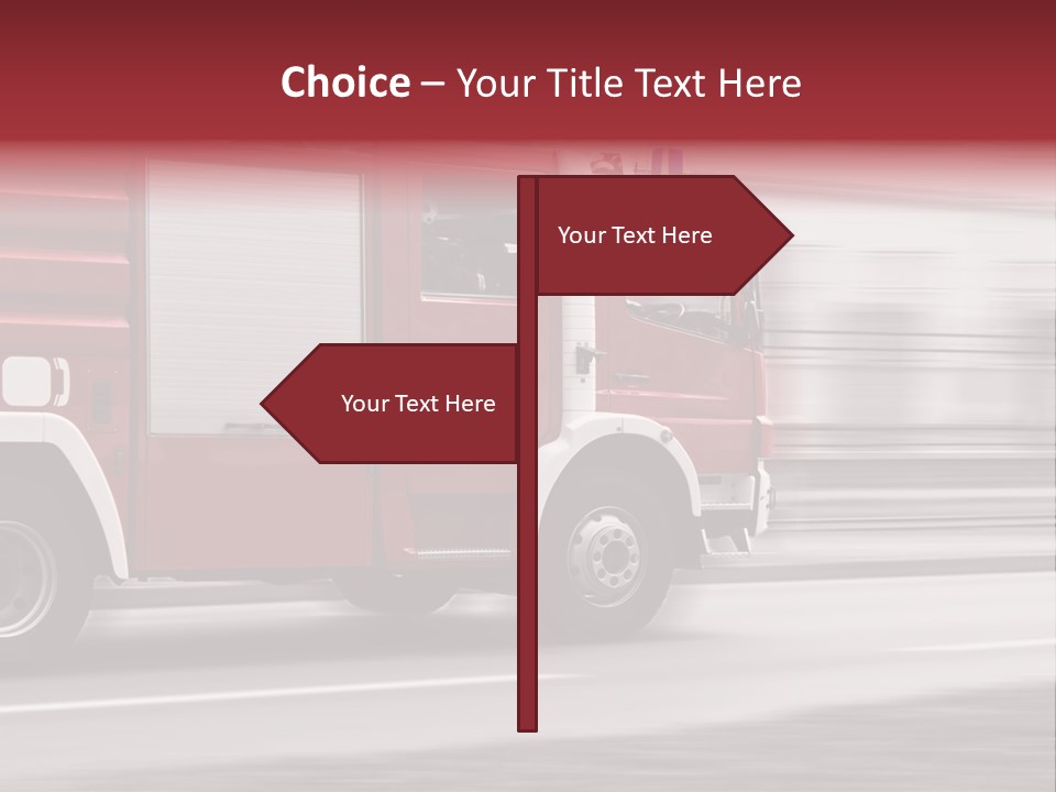 Outside Fire Danger PowerPoint Template