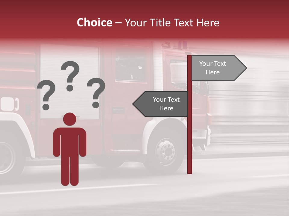 Outside Fire Danger PowerPoint Template