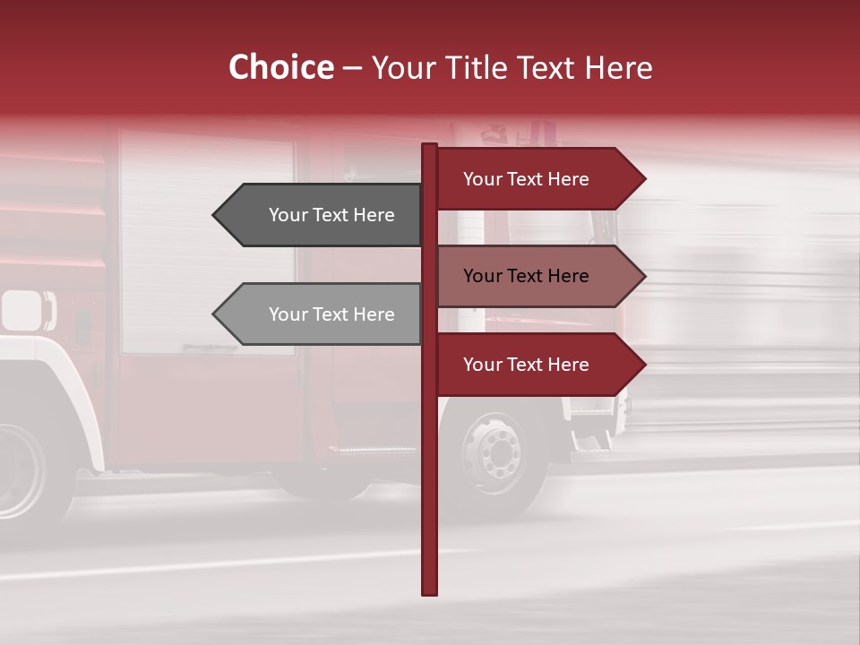 Outside Fire Danger PowerPoint Template