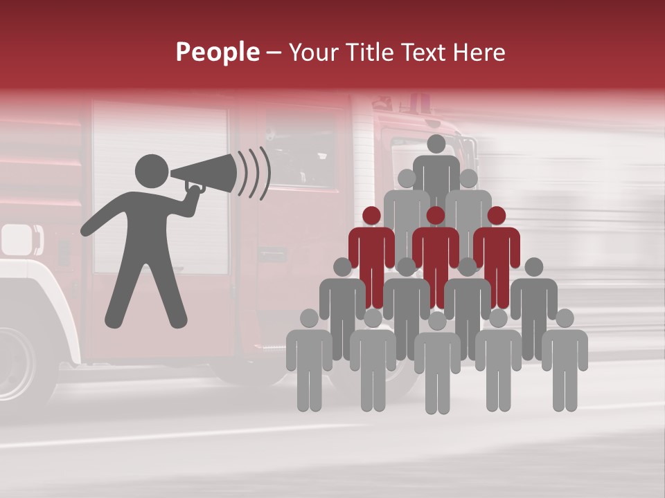 Outside Fire Danger PowerPoint Template