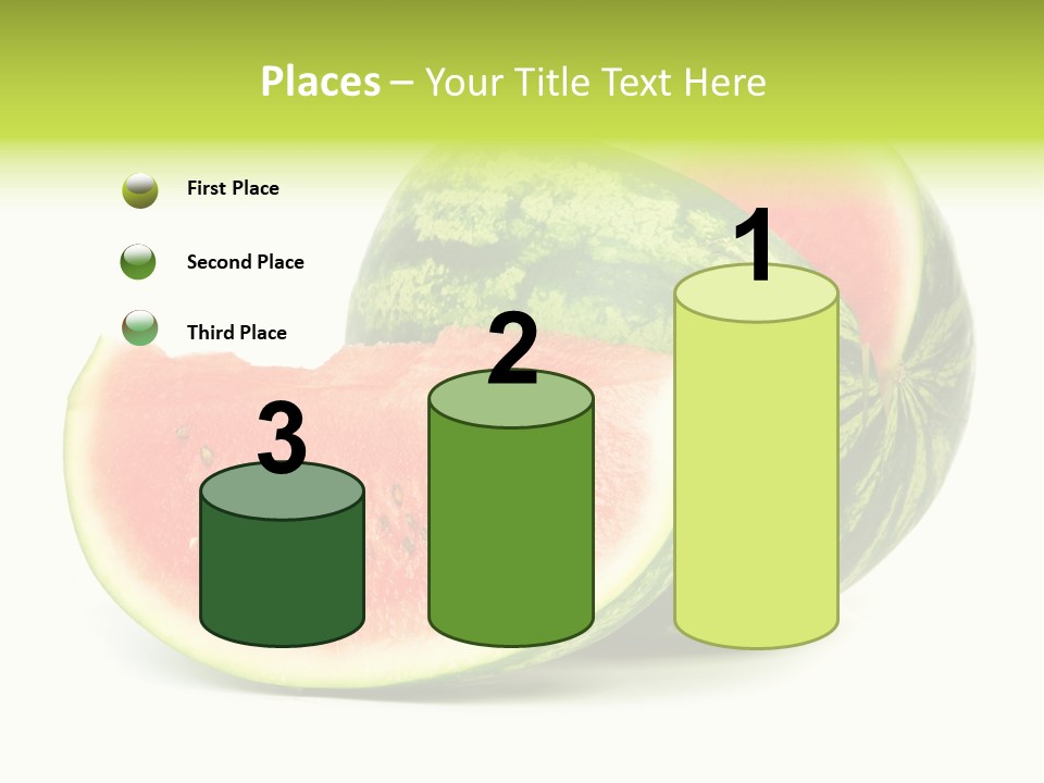 Striped Ripe Food PowerPoint Template