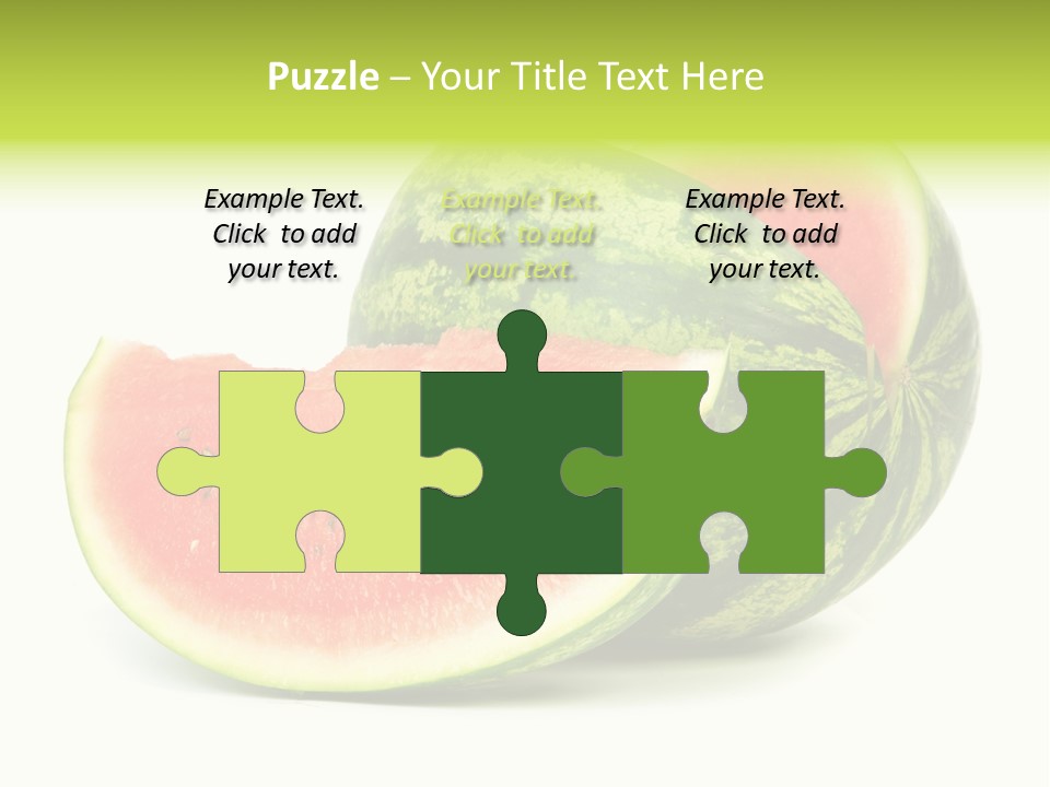 Striped Ripe Food PowerPoint Template