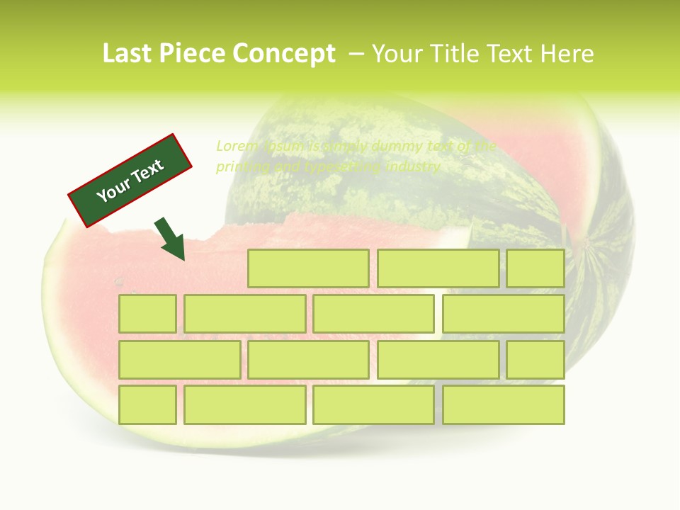 Striped Ripe Food PowerPoint Template