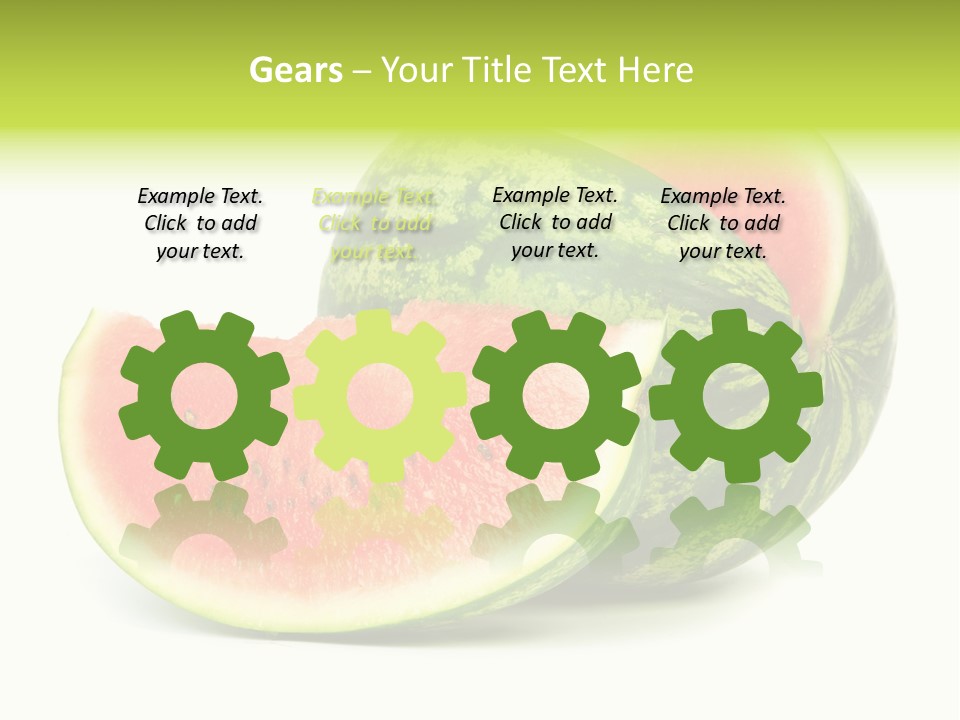 Striped Ripe Food PowerPoint Template