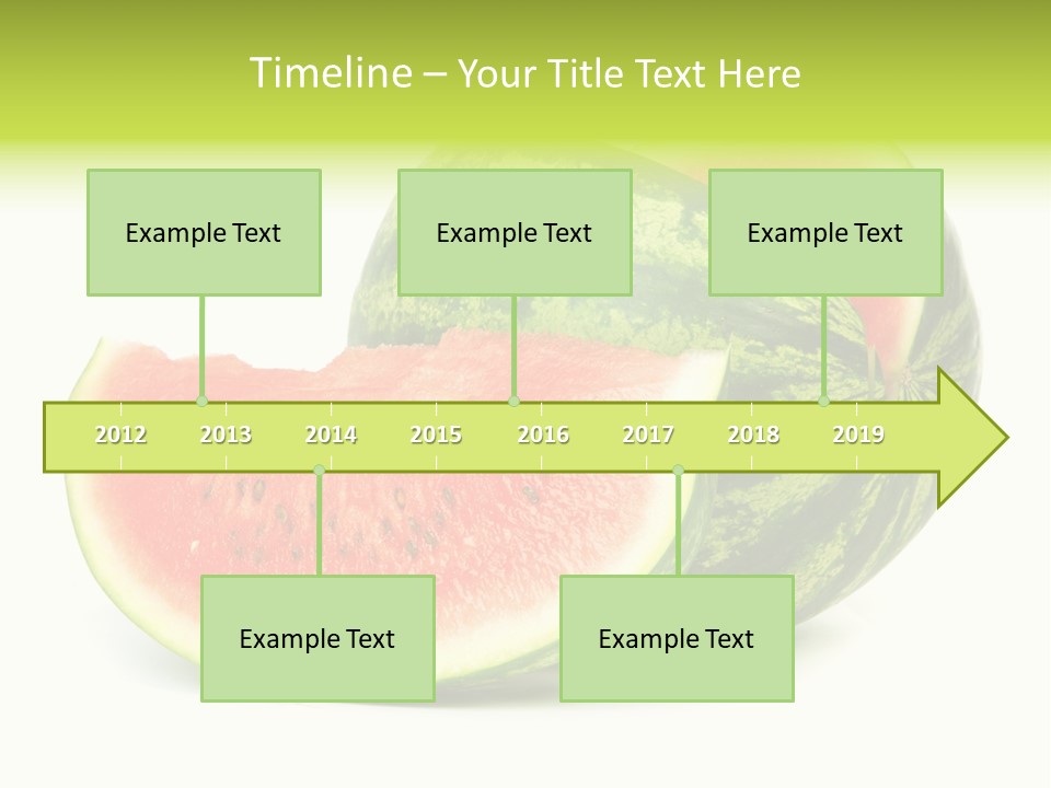 Striped Ripe Food PowerPoint Template