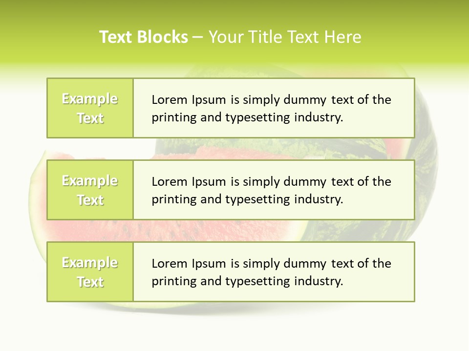 Striped Ripe Food PowerPoint Template