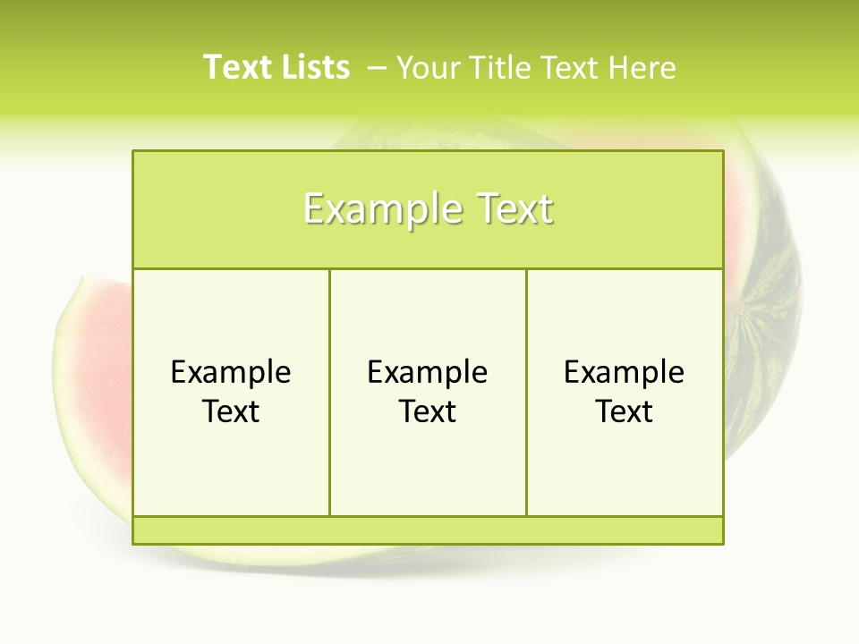 Striped Ripe Food PowerPoint Template