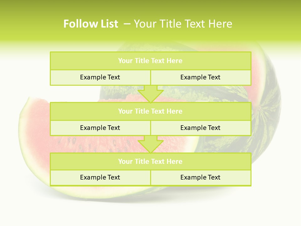 Striped Ripe Food PowerPoint Template