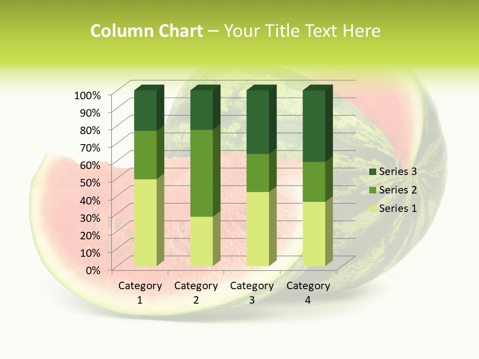 Striped Ripe Food PowerPoint Template