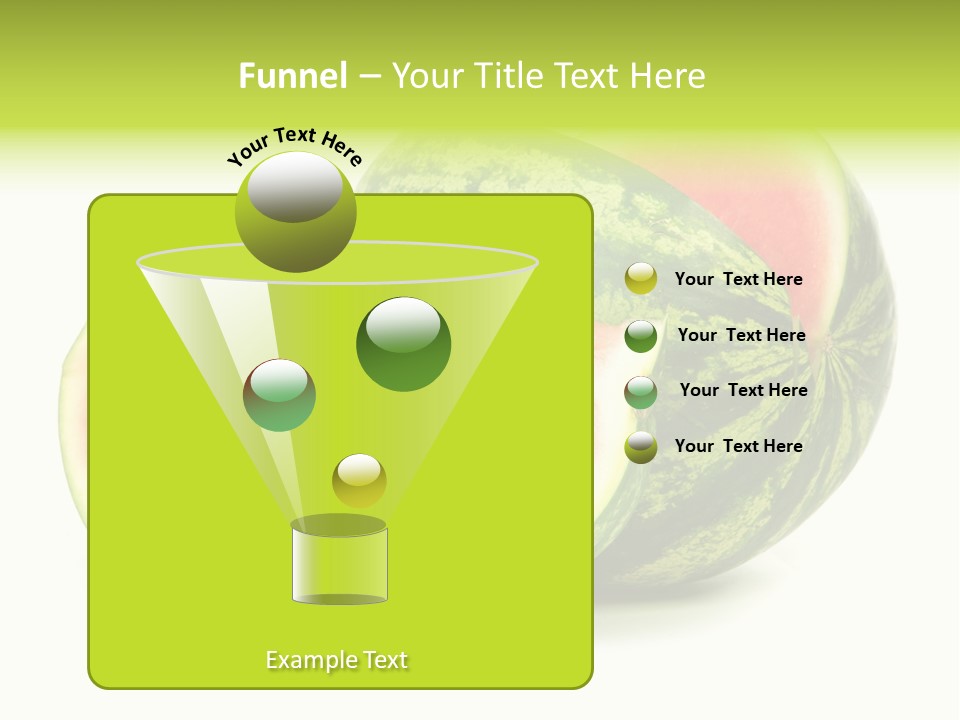 Striped Ripe Food PowerPoint Template