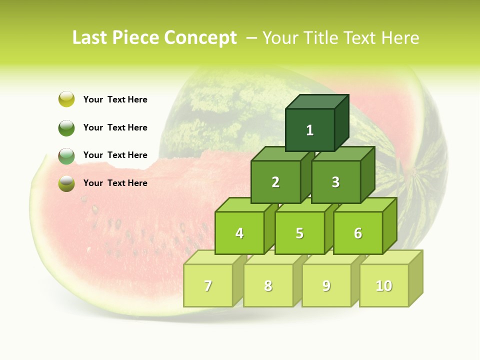 Striped Ripe Food PowerPoint Template
