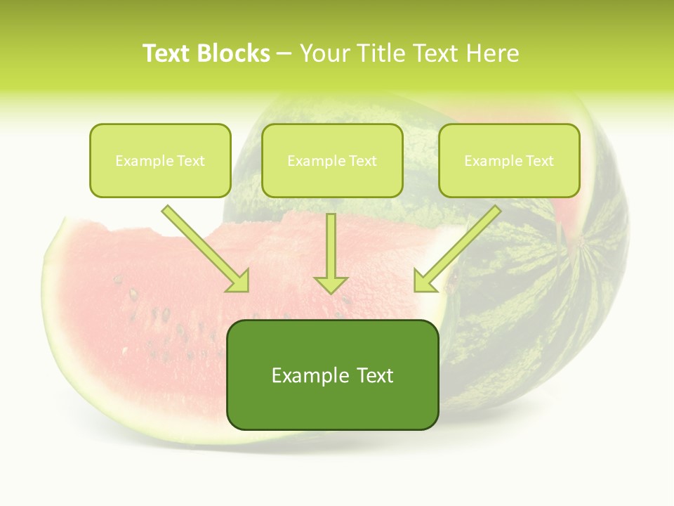 Striped Ripe Food PowerPoint Template