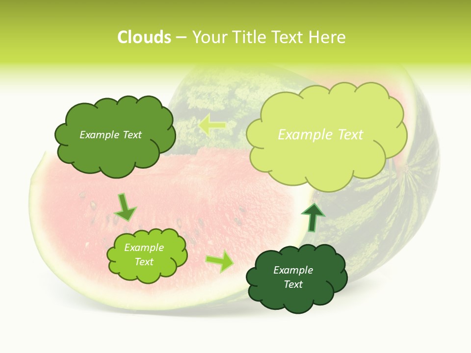 Striped Ripe Food PowerPoint Template