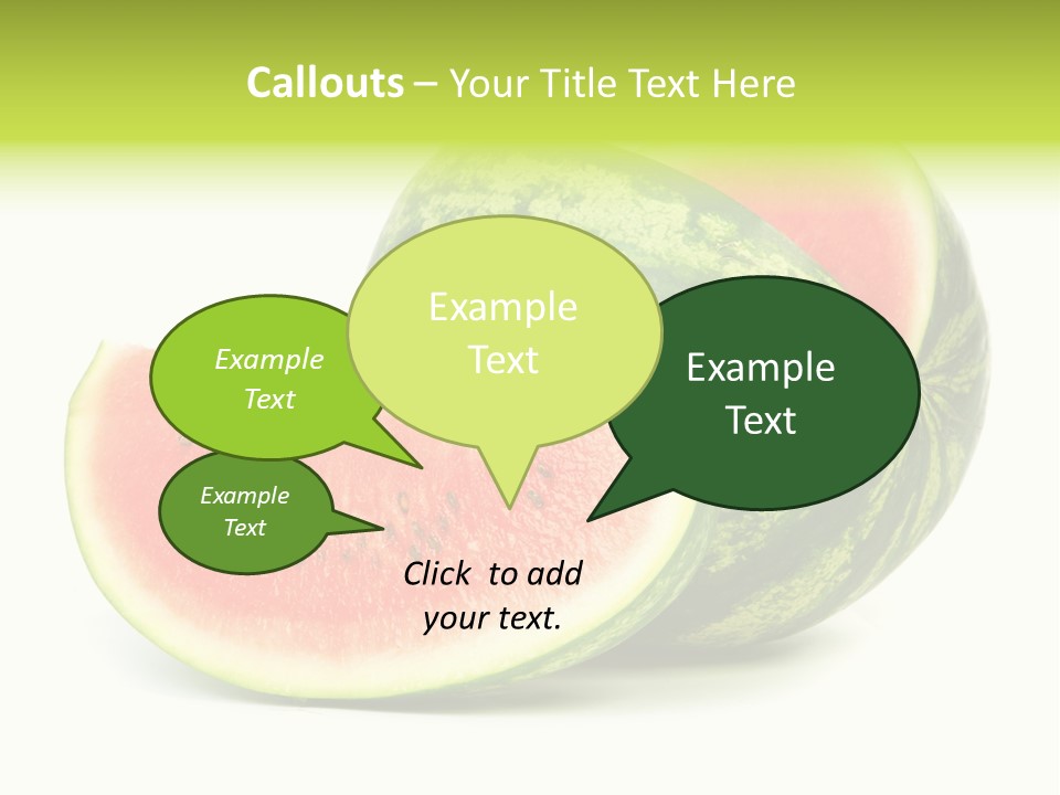 Striped Ripe Food PowerPoint Template