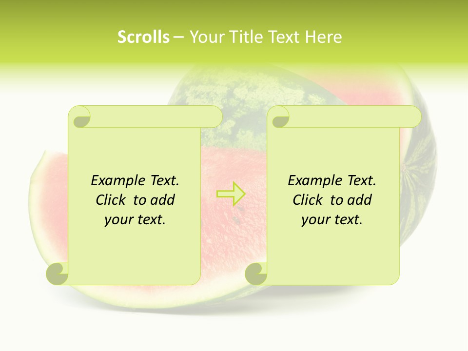 Striped Ripe Food PowerPoint Template
