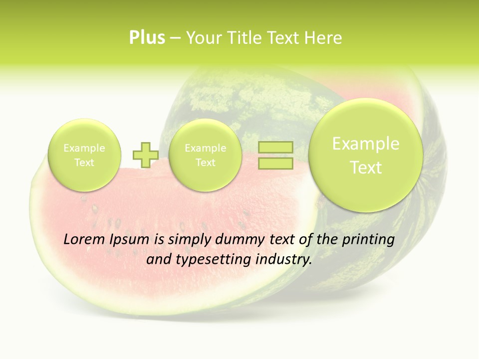 Striped Ripe Food PowerPoint Template
