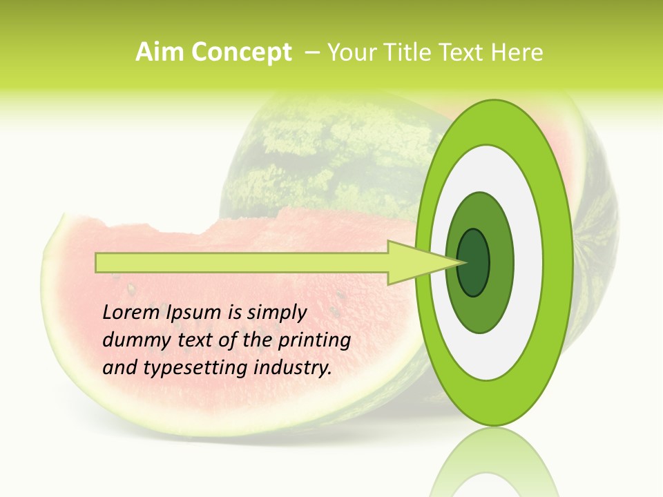 Striped Ripe Food PowerPoint Template