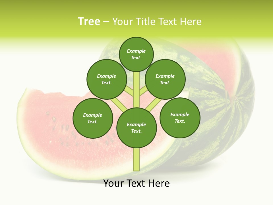 Striped Ripe Food PowerPoint Template
