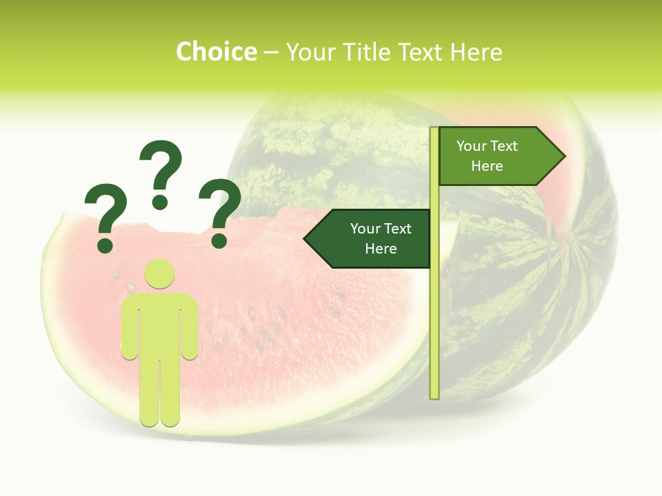 Striped Ripe Food PowerPoint Template