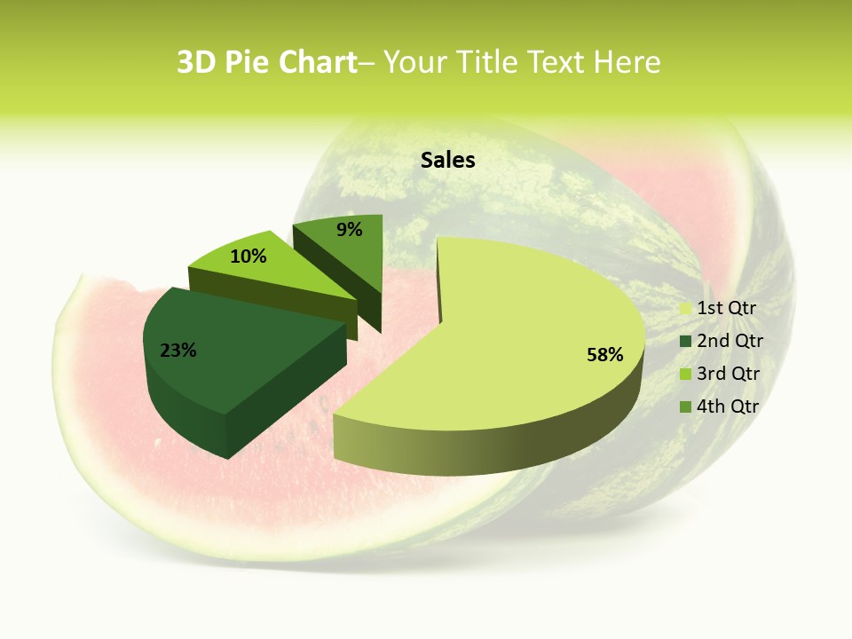 Striped Ripe Food PowerPoint Template