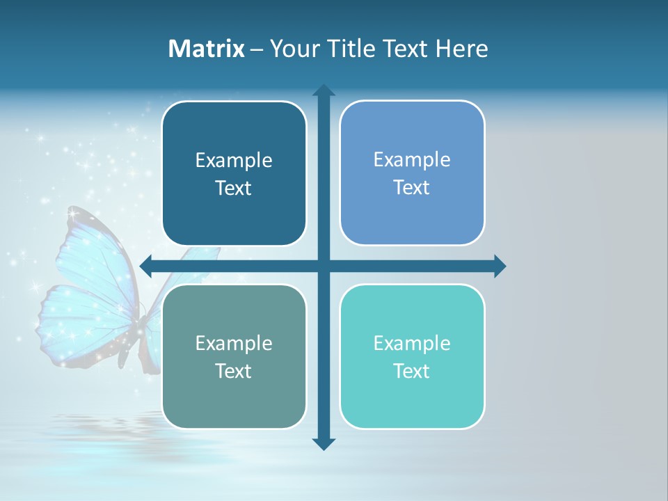 Blue Fly Colorful PowerPoint Template