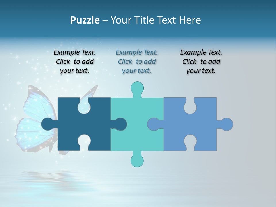 Blue Fly Colorful PowerPoint Template