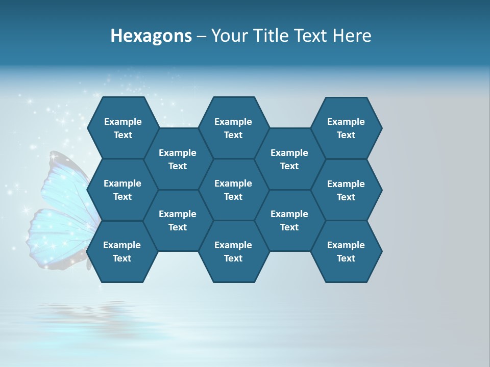 Blue Fly Colorful PowerPoint Template