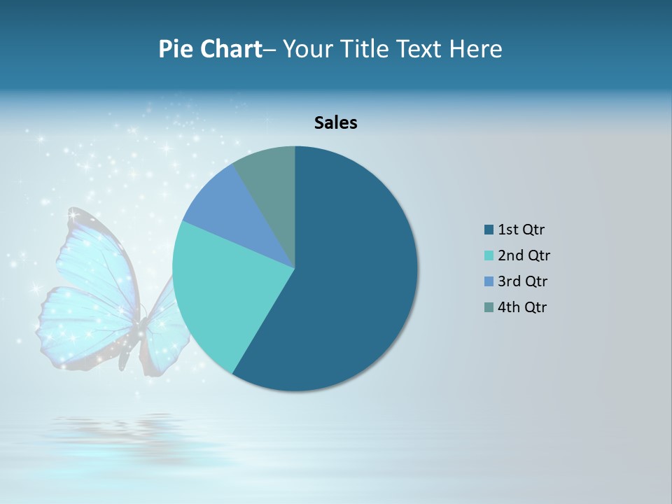 Blue Fly Colorful PowerPoint Template