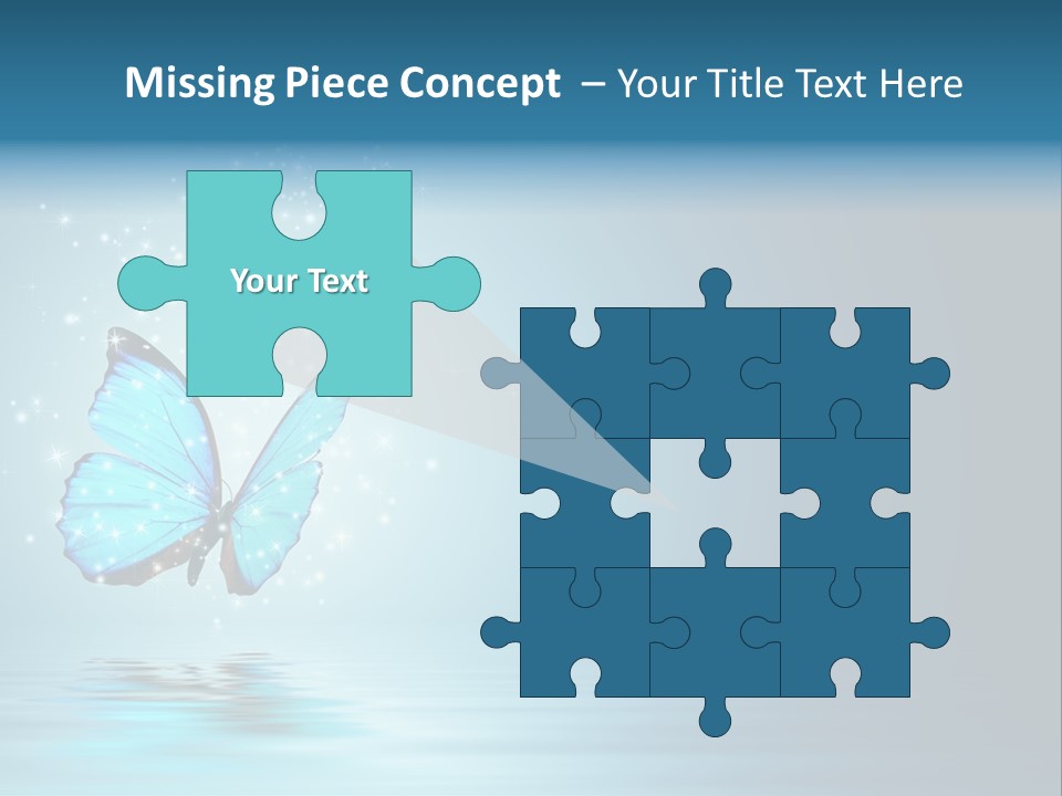 Blue Fly Colorful PowerPoint Template