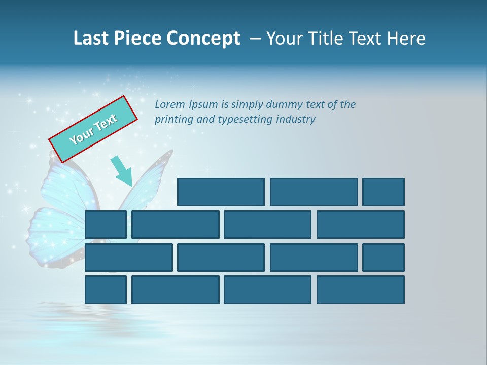 Blue Fly Colorful PowerPoint Template