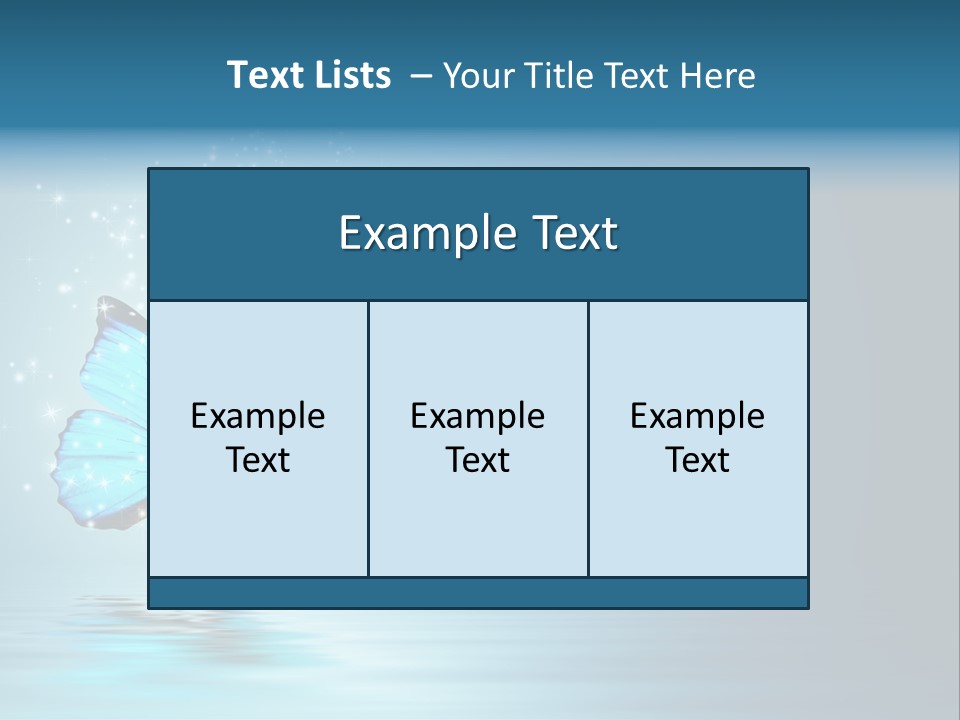 Blue Fly Colorful PowerPoint Template