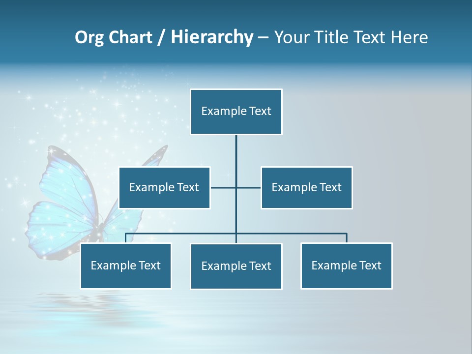 Blue Fly Colorful PowerPoint Template