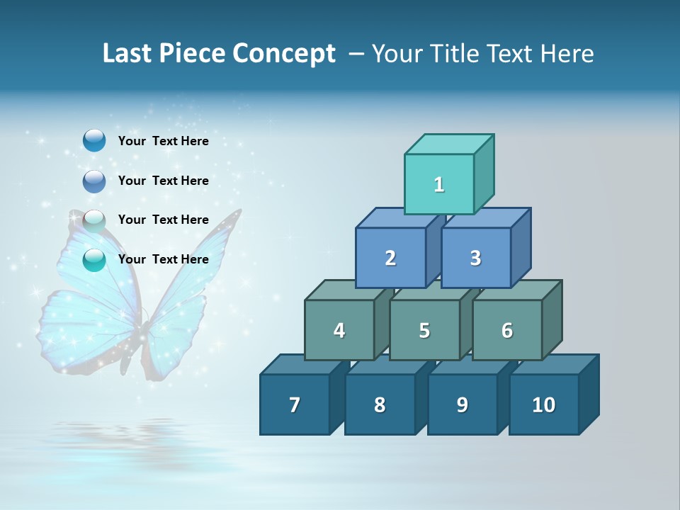 Blue Fly Colorful PowerPoint Template