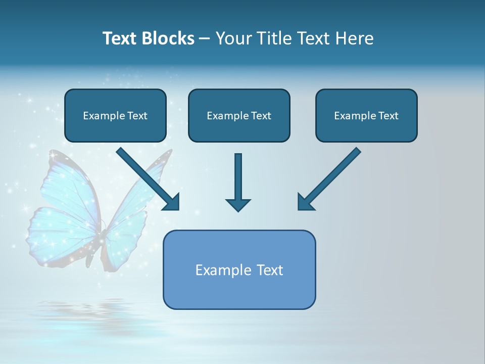 Blue Fly Colorful PowerPoint Template