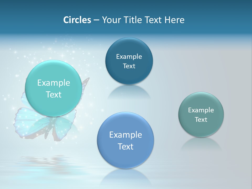 Blue Fly Colorful PowerPoint Template