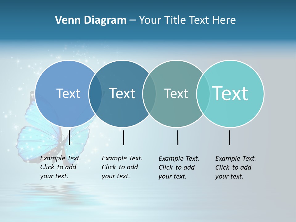 Blue Fly Colorful PowerPoint Template