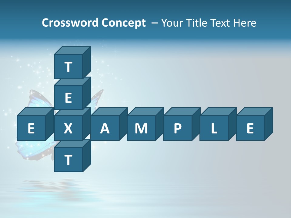 Blue Fly Colorful PowerPoint Template