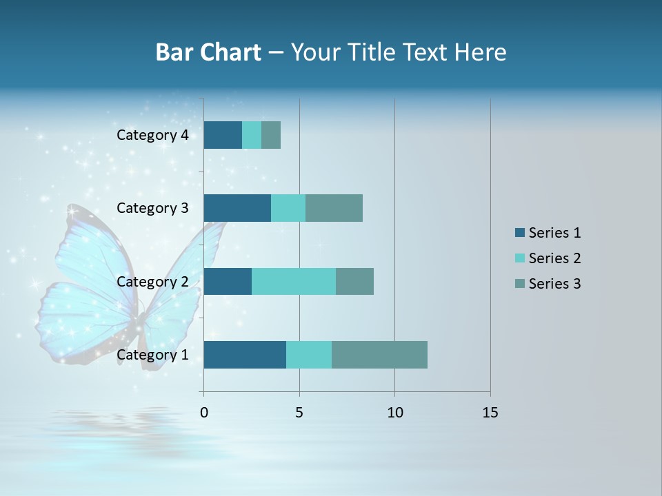 Blue Fly Colorful PowerPoint Template
